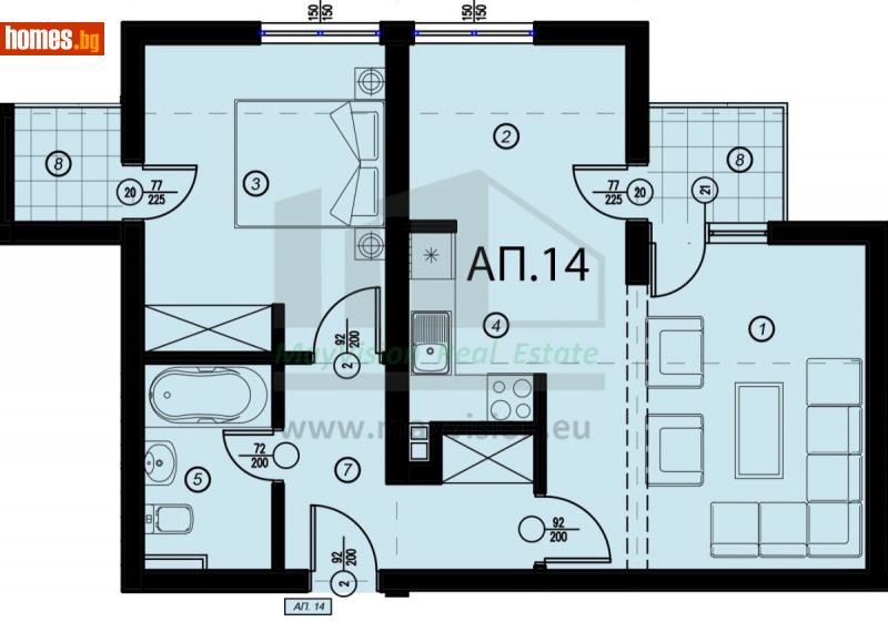 Двустаен, 79m² - Кв. Манастирски Ливади, София - Апартамент за продажба - MayVision Real Estates - 112028168