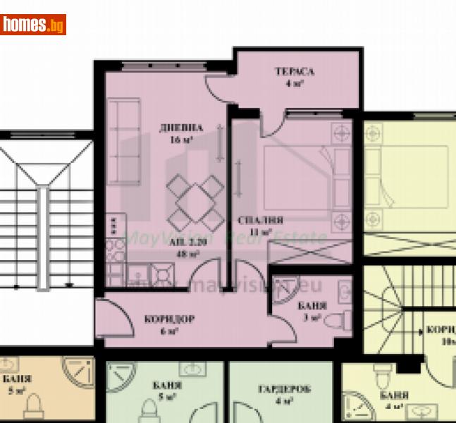 Двустаен, 54m² -  Банкя, София - Апартамент за продажба - Myvision Real Estate - 112028199