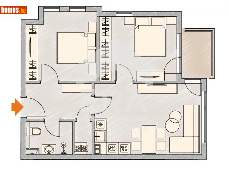 Тристаен, 85m² -  Студентски Град, София - Апартамент за продажба - 3mo офис Амалтея - 112076511