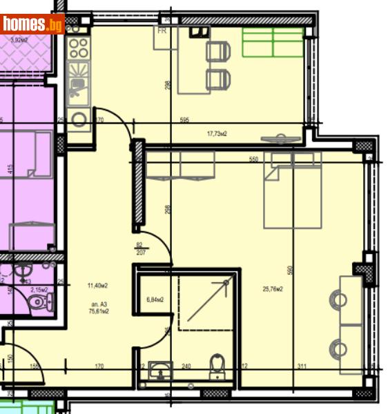 Тристаен, 94m² - Кв. Три чучура, Стара Загора - Апартамент за продажба - Старт Инвестмънт Груп - 112095812