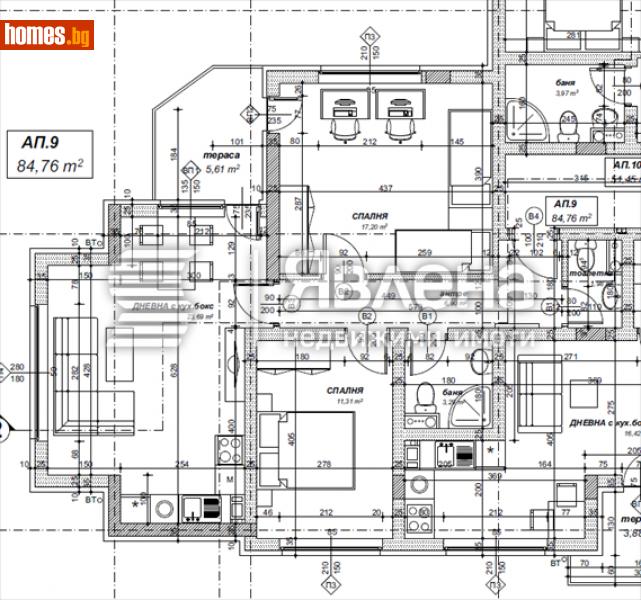 Тристаен, 98m² - Жк. Овча Купел 2, София - Апартамент за продажба - ЯВЛЕНА - 112108566