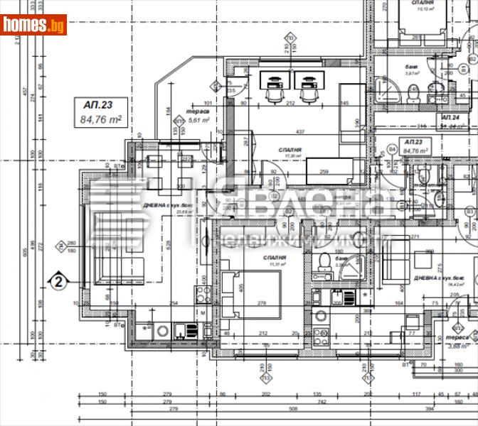 Тристаен, 98m² - Жк. Овча Купел 2, София - Апартамент за продажба - ЯВЛЕНА - 112108576