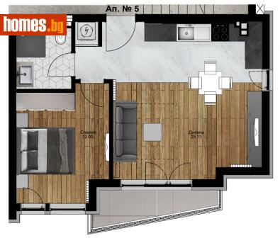 Двустаен, 75m² - Апартамент за продажба - 112125569