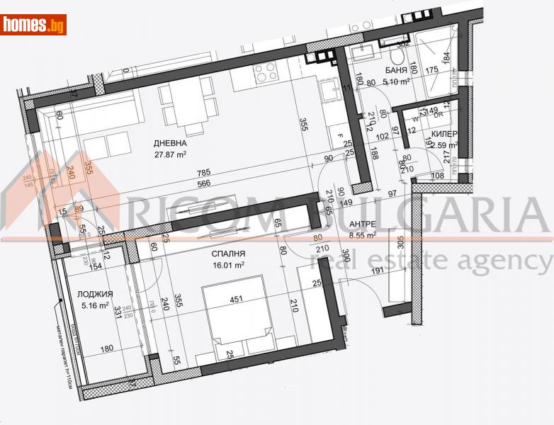 Двустаен, 91m² - Жк. Възраждане, Варна - Апартамент за продажба - РИКОМ БЪЛГАРИЯ ЕООД - 112128363