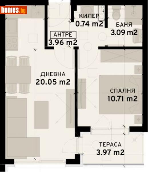 Двустаен, 56m² - Жк. Овча Купел 2, София - Апартамент за продажба - Имоти 365 - 112153000