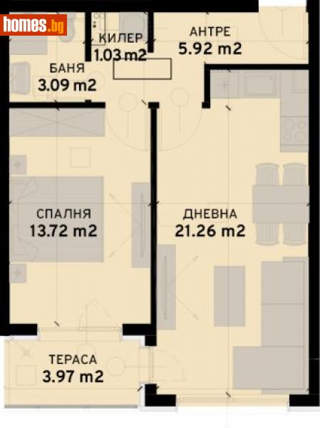 Двустаен, 63m² - Жк. Овча Купел 2, София - Апартамент за продажба - Имоти 365 - 112153121