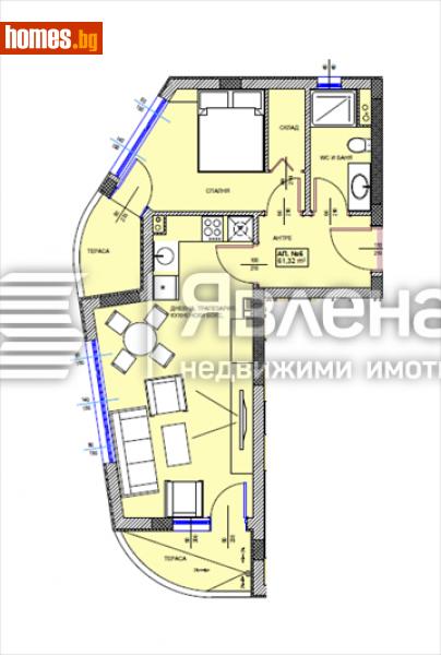 Двустаен, 72m² - Гр.Поморие, Бургас - Апартамент за продажба - ЯВЛЕНА - 112157195