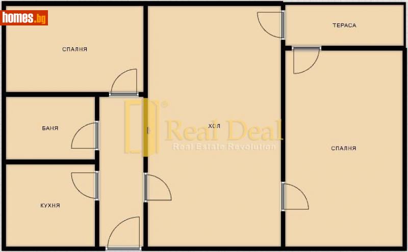 Тристаен, 66m² - Жк. Надежда 2, София - Апартамент за продажба - Real Deal ltd - 112179129