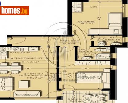 Тристаен, 103m² - Апартамент за продажба - 112202775