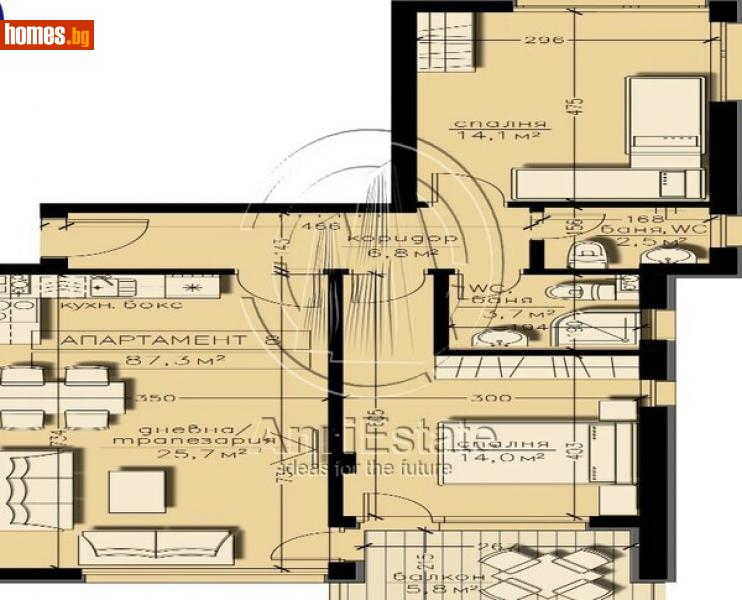 Тристаен, 103m² - Кв. Бояна, София - Апартамент за продажба - Anri Estate НЕДВИЖИМИ ИМОТИ - 112202775