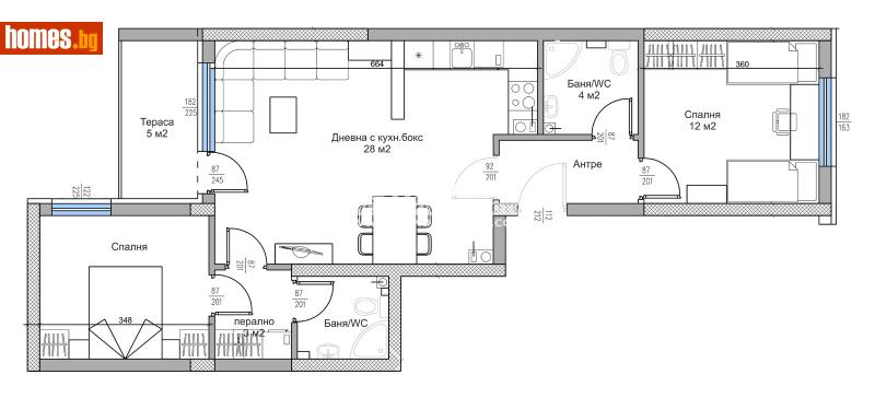 Тристаен, 94m² - Жк. Тракия, Пловдив - Апартамент за продажба - КОНДОР НЕДВИЖИМИ ИМОТИ - 112203214