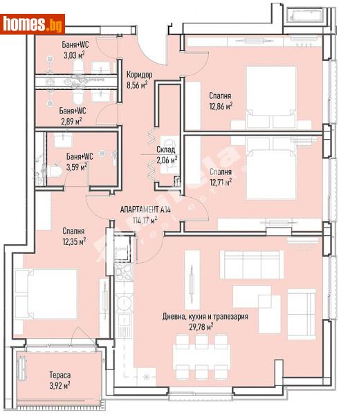 Четиристаен, 143m² - София, София - град - Апартамент за продажба - МИРЕЛА - 112218390