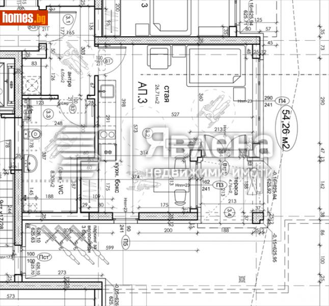 Едностаен, 62m² - София, София - град - Апартамент за продажба - ЯВЛЕНА - 112234815