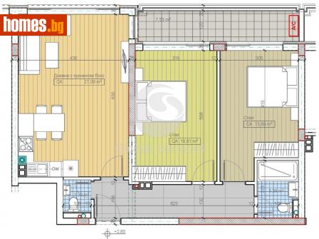 Тристаен, 106m² - Апартамент за продажба - 112246675