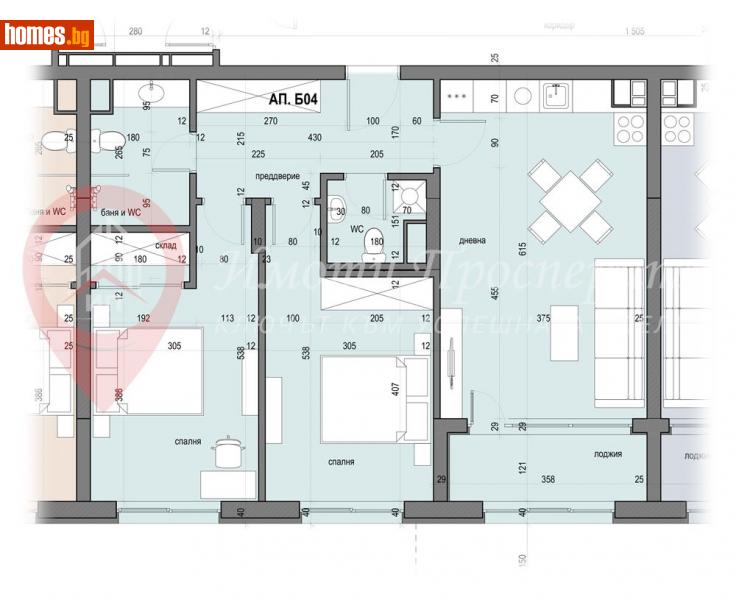 Тристаен, 102m² - Жк. Овча Купел, София - Апартамент за продажба - Имоти Просперити - 112248054