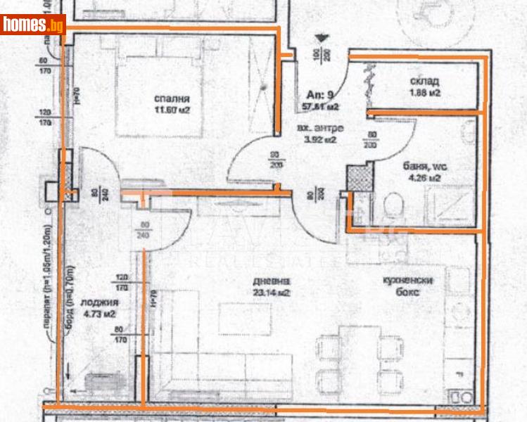 Двустаен, 67m² - Жк. Изгрев, Бургас - Апартамент за продажба - ЯВИСТ - 112279882