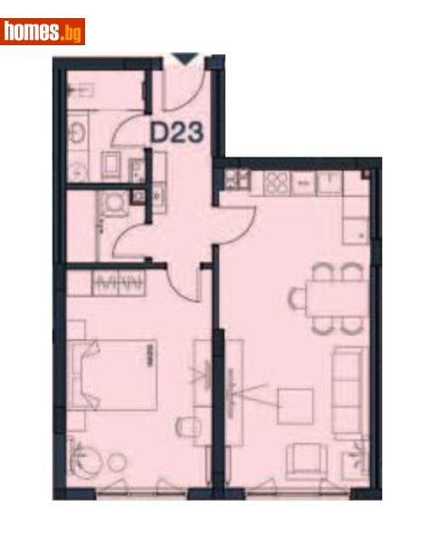 Двустаен, 74m² - Кв. Манастирски Ливади, София - Апартамент за продажба - Титан Пропъртис - 112282813