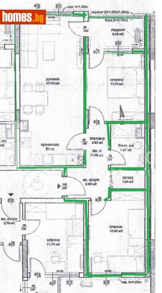 Тристаен, 98m² - Жк. Изгрев, Бургас - Апартамент за продажба - ЯВИСТ - 112286278