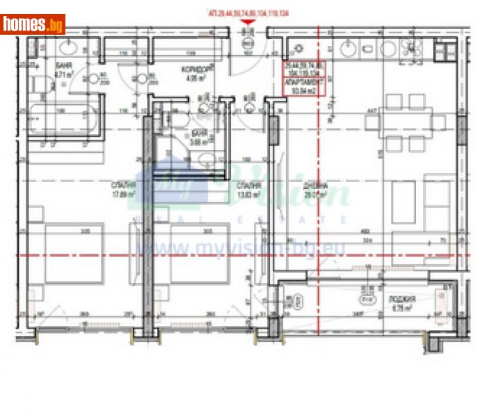 Тристаен, 115m² - Жк. Люлин 2, София - Апартамент за продажба - Myvision Real Estate - 112310702