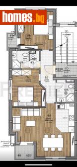 Тристаен, 104m² - Апартамент за продажба - 112315545