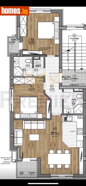 Тристаен, 104m² - Жк. Бъкстон, София - Апартамент за продажба - ИМОТИ ПРЕМИЕР - 112315545