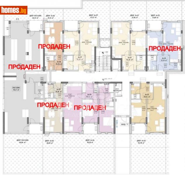 Двустаен, 62m² - Кв. Малинова Долина, София - Апартамент за продажба - Примо Плюс - 112327670