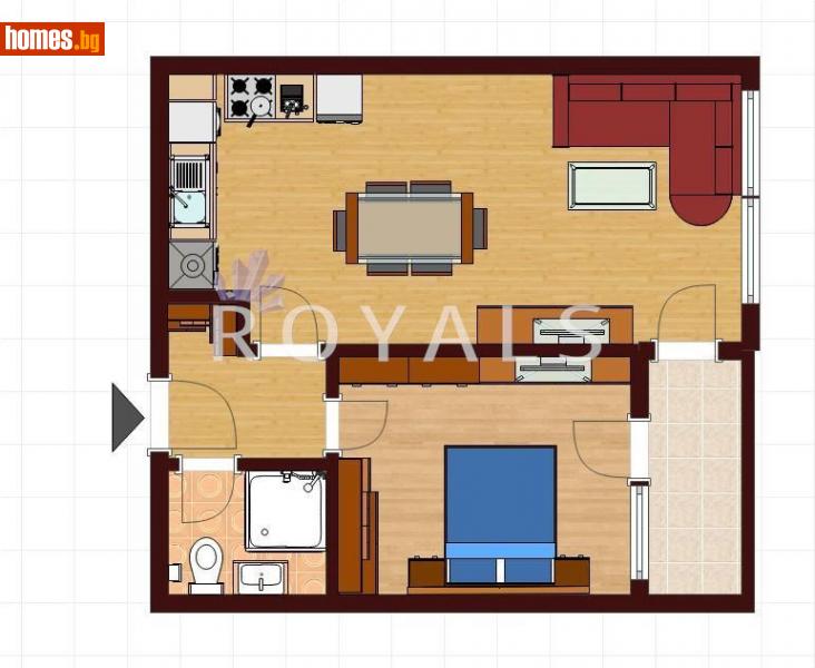 Двустаен, 67m² - Кв. Владиславово, Варна - Апартамент за продажба - РОЯЛС - 112331713