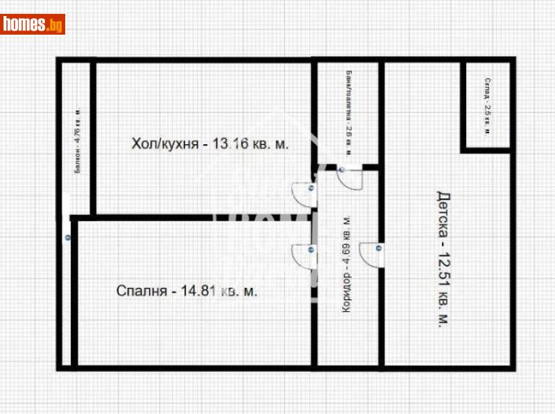 Тристаен, 58m² -  Погребите, Варна - Апартамент за продажба - Varna Estates VR - 112336172