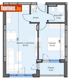 Двустаен, 70m² - Апартамент за продажба - 112341205