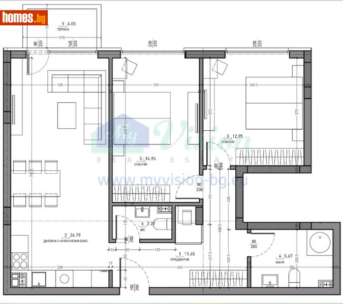 Тристаен, 107m² - Кв. Малинова Долина, София - Апартамент за продажба - Myvision Real Estate - 112346899