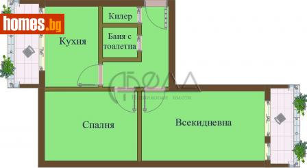 Двустаен, 60m² - Апартамент за продажба - 112347513