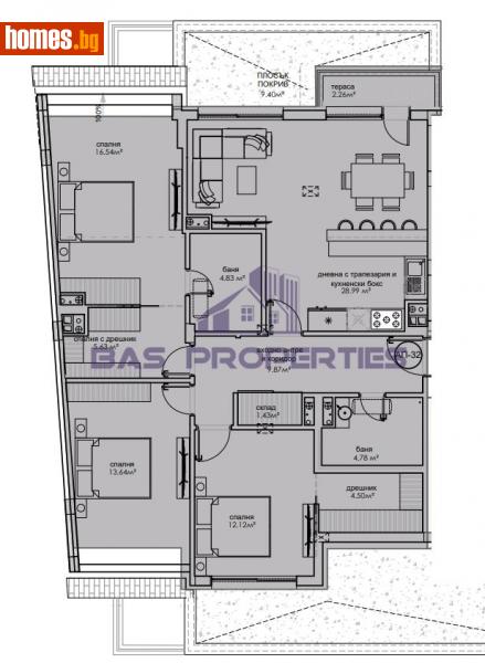 Четиристаен, 143m² - Жк. Надежда 4, София - Апартамент за продажба - BasProperties - 112354032