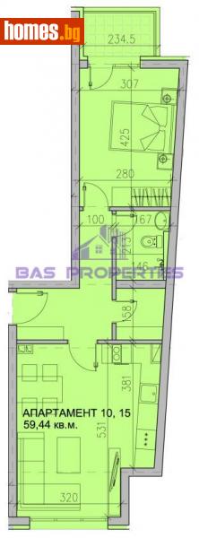 Двустаен, 69m² - Кв. Модерно Предградие, София - Апартамент за продажба - BasProperties - 112354042