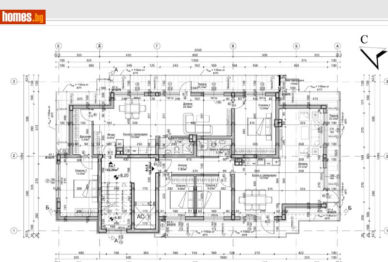 Тристаен, 122m² - Кв. Княжево, София - Апартамент за продажба - Контико - Оанит - 112381845