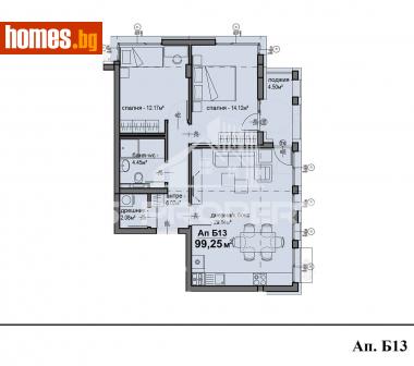 Тристаен, 99m² - Апартамент за продажба - 112411228