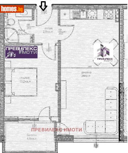 Двустаен, 65m² - Жк. Христо Ботев, Пловдив - Апартамент за продажба - Превилекс имоти ЕООД - 112414114