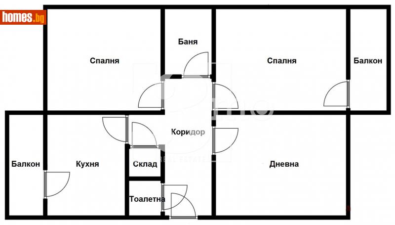 Тристаен, 79m² - Жк. Гевгелийски, София - Апартамент за продажба - 3mo офис Амалтея - 112425732