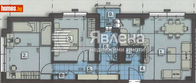 Тристаен, 101m² - Кв. Редута, София - Апартамент за продажба - ЯВЛЕНА - 112426288