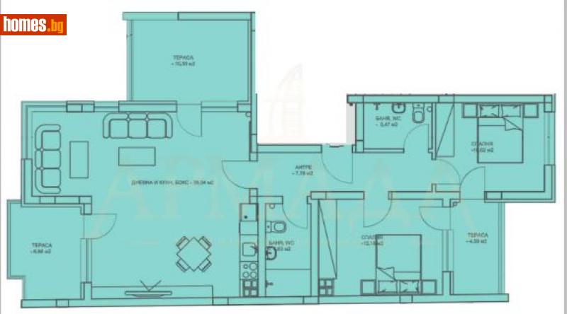 Тристаен, 162m² -  Център, Пловдив - Апартамент за продажба - Армада Имоти - 112429391