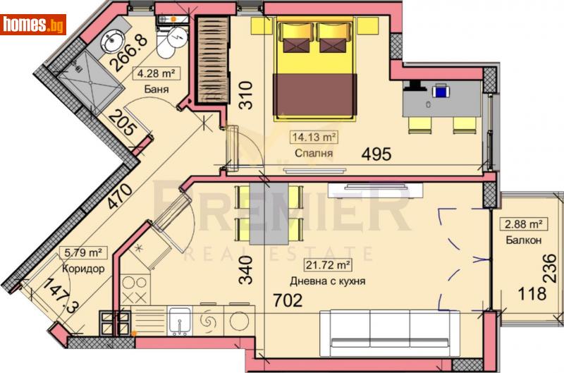 Двустаен, 65m² - Кв. Бриз, Варна - Апартамент за продажба - ИМОТИ ПРЕМИЕР - 112444018