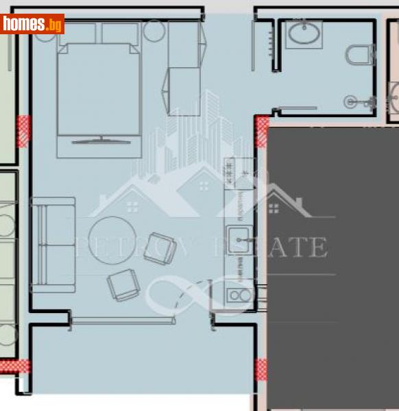 Едностаен, 36m² - Гр.Велинград, Пазарджик - Апартамент за продажба - Petrov Estate - 112449072