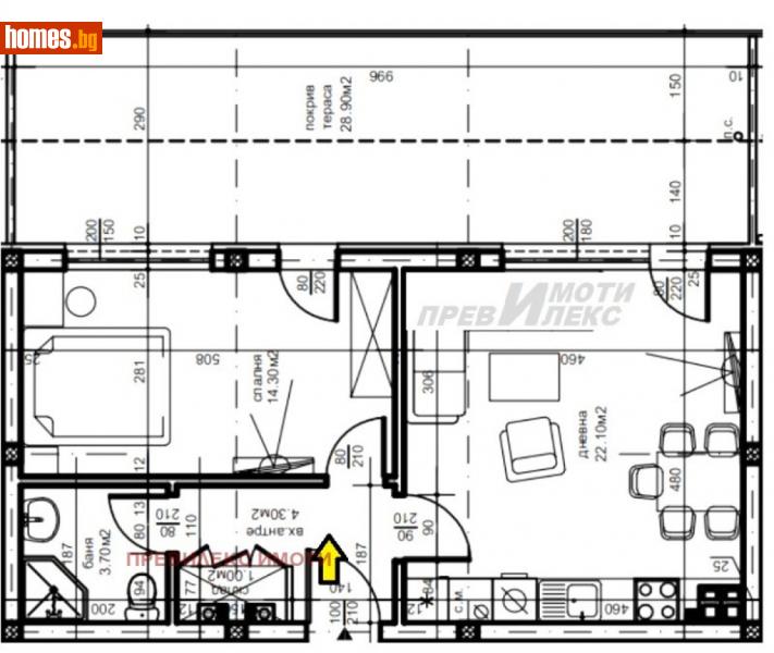 Двустаен, 92m² - Жк. Христо Ботев, Пловдив - Апартамент за продажба - Превилекс имоти ЕООД - 112459126