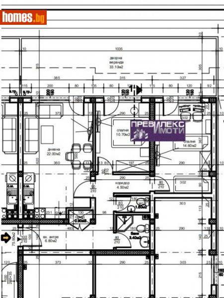 Тристаен, 120m² - Жк. Христо Ботев, Пловдив - Апартамент за продажба - Превилекс имоти ЕООД - 112459141