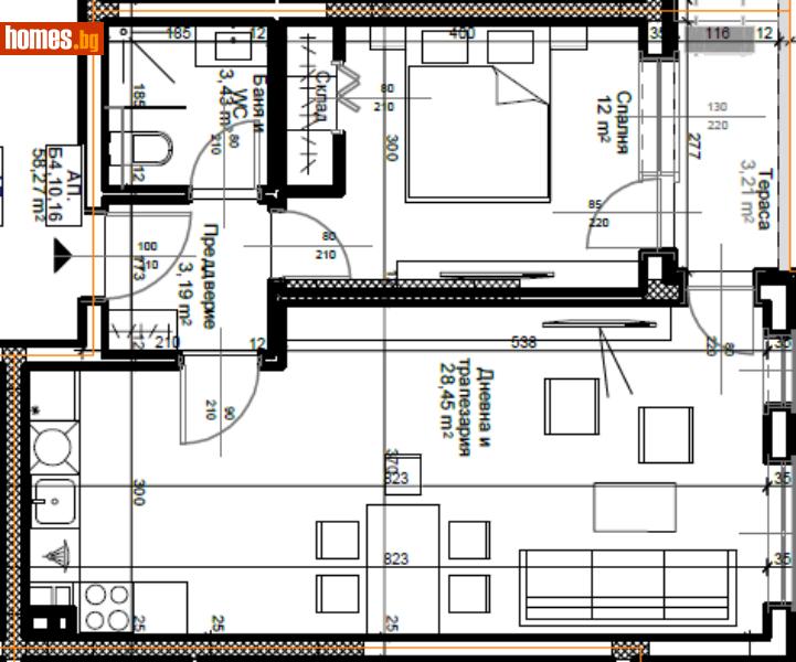 Двустаен, 71m² - Кв. Остромила, Пловдив - Апартамент за продажба - Deluxe Homes - 112465663