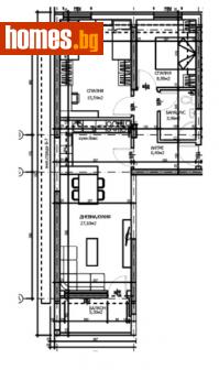 Тристаен, 91m² - Апартамент за продажба - 112465674