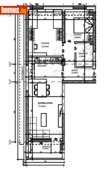 Тристаен, 91m² - Жк. Тракия, Пловдив - Апартамент за продажба - Deluxe Homes - 112465674