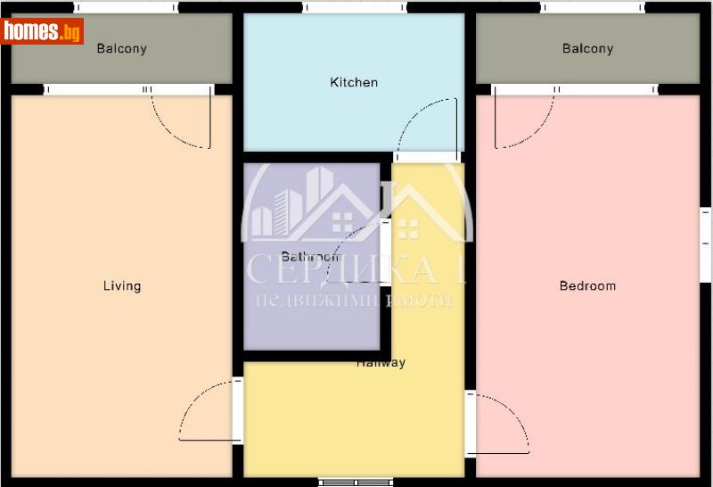 Двустаен, 66m² - Жк. Илинден, София - Апартамент за продажба - СЕРДИКА 1 НЕДВИЖИМИ ИМОТИ ЕООД - 112470540