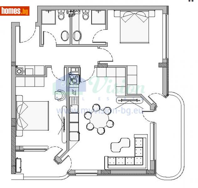 Тристаен, 127m² - Кв. Малинова Долина, София - Апартамент за продажба - Myvision Real Estate - 112470786