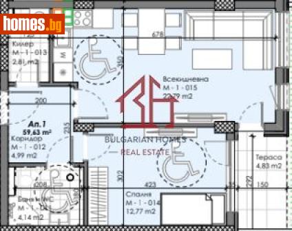 Двустаен, 70m² - Апартамент за продажба - 112470877