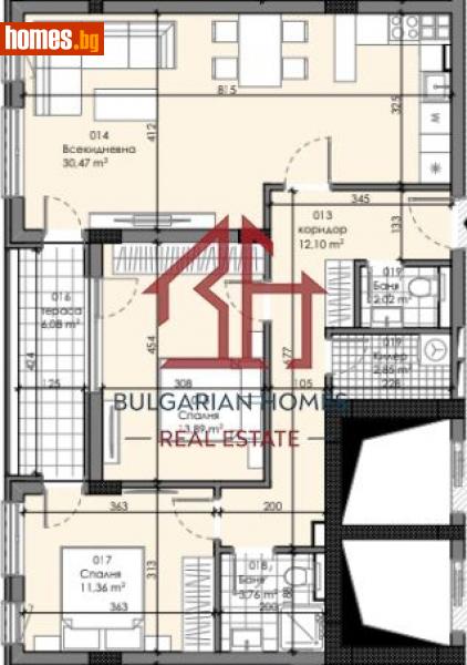 Тристаен, 114m² - Жк. Сердика, София - Апартамент за продажба - Bulgarian Homes - 112470907